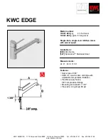 Preview for 1 page of KWC Edge 10.021.023 Specifications