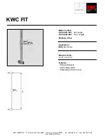 KWC FIT K.26.99.01.000 Specification Sheet предпросмотр