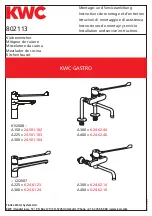 Предварительный просмотр 1 страницы KWC GASTRO 24.501.102 Installation And Service Instructions Manual