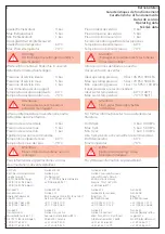 Предварительный просмотр 2 страницы KWC GASTRO 802341 Installation And Service Instructions Manual