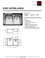 Preview for 1 page of KWC Interlaken S.10.D8.02 Specification Sheet