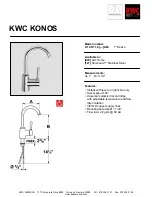 KWC KONOS K.10.K1.12 Specification Sheet preview