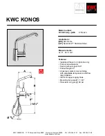 Предварительный просмотр 1 страницы KWC KONOS K.10.K1.48 Series Specifications