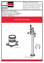 Preview for 1 page of KWC KWC ONO FREESTAND 20.151.094.000 Installation And Service Instructions Manual