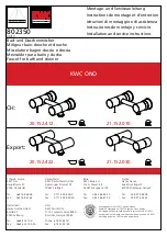 Preview for 1 page of KWC ONO 20.152.412 Installation And Service Instructions Manual