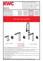 Предварительный просмотр 53 страницы KWC ONO touch light PRO 20.657.023.000 Installation And Service Instructions Manual