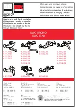 Preview for 1 page of KWC ORCINO Installation And Service Instructions Manual