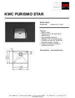 Preview for 1 page of KWC Purismo Star S.10.X1.06 Specification Sheet