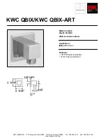 KWC QBIX/QBIX-ART 26.241.610.000 Specification Sheet предпросмотр