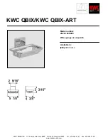 Предварительный просмотр 1 страницы KWC QBIX/QBIX-ART 28.243.280.000 Specification Sheet