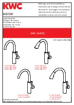 Предварительный просмотр 1 страницы KWC SAROS 10.181.002.000 Installation And Service Instructions Manual