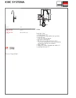 Preview for 1 page of KWC SYSTEMA 10.501.202 Specification Sheet