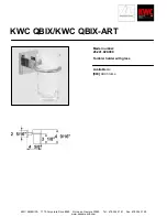 KWC Tumbler Holder with Glass 28.241.020.000 Specification Sheet предпросмотр