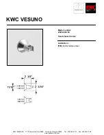 Предварительный просмотр 1 страницы KWC VESUNO Z.505.935.700 Specification Sheet