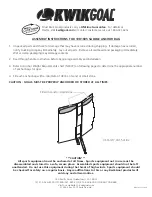 Preview for 1 page of KWIK GOAL 10B1605 Assembly Instructions