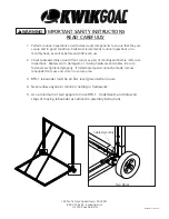 Preview for 2 page of KWIK GOAL 2B1901 Assembly Instructions Manual