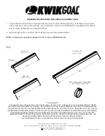 KWIK GOAL 2B5003 Assembly Instructions Manual предпросмотр