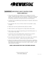 Preview for 2 page of KWIK GOAL 9B51 Assembly Instructions Manual