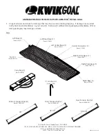 KWIK GOAL FLEX Assembly Instructions предпросмотр