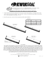 KWIK GOAL FUSION GOAL 2B3806 Assembly Instructions Manual preview