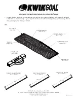 Предварительный просмотр 1 страницы KWIK GOAL KWIK FLEX 2B1701 Assembly Instructions