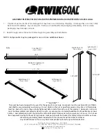 KWIK GOAL Pro Premier 2B8 Assembly Instructions Manual preview