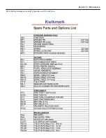 Preview for 39 page of Kwik Mark KM-64 Operation Manual