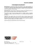 Preview for 3 page of Kwik-Way 800-553-5953 User Manual