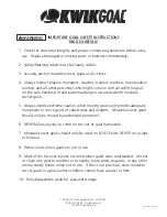 Preview for 2 page of KwikGoal 2B3001 Assembly Instructions Manual