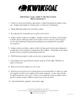 Preview for 2 page of KwikGoal 2B3005 Assembly Instructions Manual