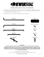 KwikGoal AFR-1 Assembly Instructions Manual preview