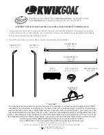 KwikGoal WC-24G Assembly Instructions Manual предпросмотр