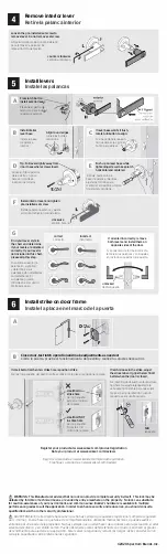 Предварительный просмотр 2 страницы Kwikset 405CSLRDT-26SV1 Installation Manual