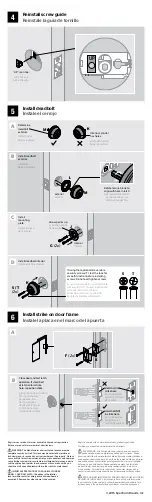 Предварительный просмотр 2 страницы Kwikset 599 P&T Installation Manual