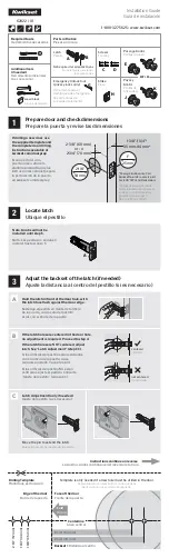 Kwikset 62822/01 Installation Manual предпросмотр