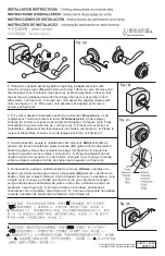 Kwikset Signature Series Tustin 788TNL LH 3 Installation Instructions preview