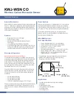 KWJ KWJ-WSN CO Quick Start Manual предпросмотр