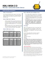 Preview for 3 page of KWJ KWJ-WSN CO Quick Start Manual