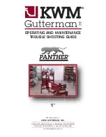 KWM Gutterman PANTHER Operating And Maintenance preview