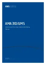 KWS AMA310/UMS Manual предпросмотр