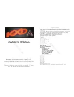 KXD KXD-ATV-006E Owner'S Manual preview