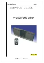 KYE Systems Corp. Genius iTempo 350 Service Manual preview
