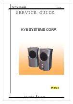 KYE Systems Corp. Genius SP-E120 Service Manual preview