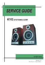 Preview for 1 page of KYE Systems Corp. Genius SP-HF1100X Service Manual