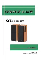 KYE Systems Corp. Genius SP-HF1200A Service Manual предпросмотр