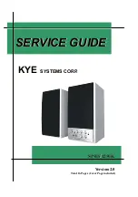 Preview for 1 page of KYE Systems Corp. Genius SP-HF1250K Service Manual