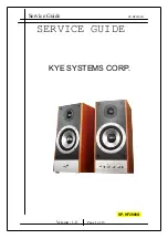 KYE Systems Corp. Genius SP-HF2000X Service Manual предпросмотр