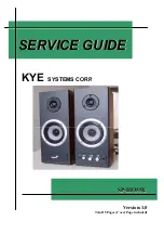 Предварительный просмотр 1 страницы KYE Systems Corp. Genius SP-HF355X Service Manual