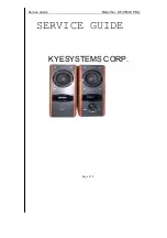 KYE Systems Corp. Genius SP-HF800 PRO Service Manual preview