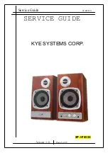 Preview for 1 page of KYE Systems Corp. Genius SP-HF850X Service Manual